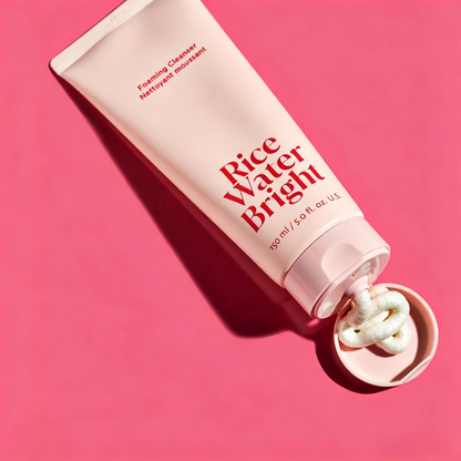 Gentle Rice Water Foaming Cleanser – Deep Pore Cleansing & Hydrating Daily Face Wash